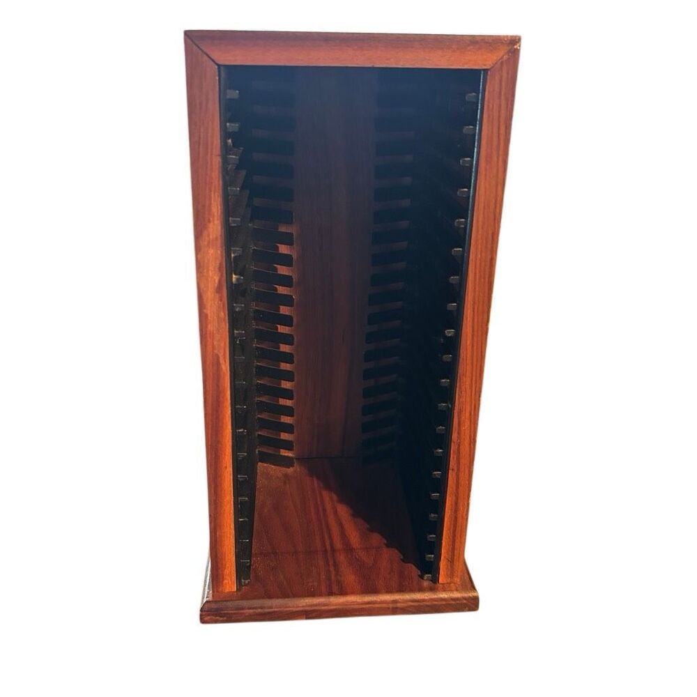 20 Slot Wooden CD Rack